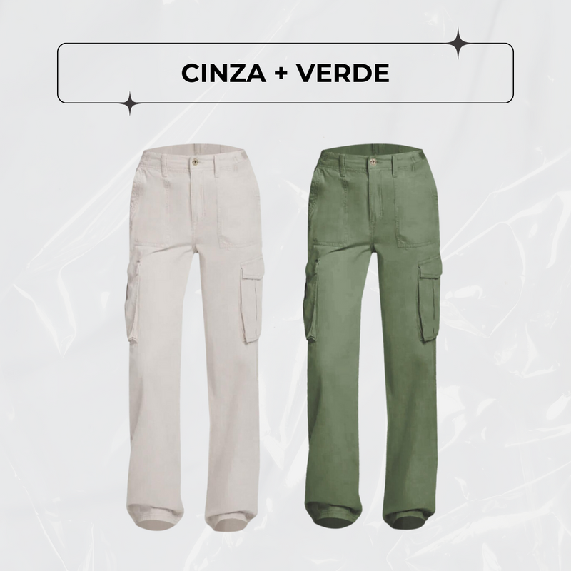 Calça Cargo Ajustável FlexCargo - PAGUE 1 LEVE 2 + BRINDE!