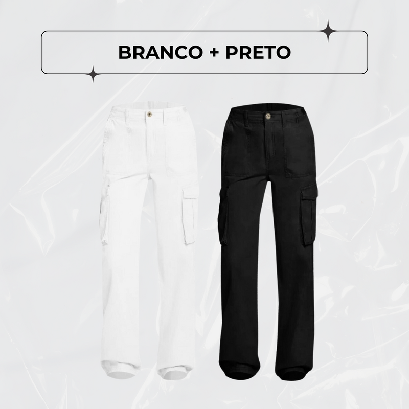 Calça Cargo Ajustável FlexCargo - PAGUE 1 LEVE 2 + BRINDE!