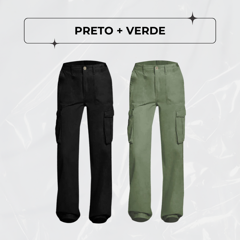 Calça Cargo Ajustável FlexCargo - PAGUE 1 LEVE 2 + BRINDE!