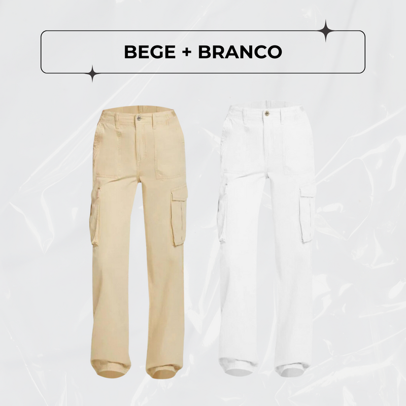 Calça Cargo Ajustável FlexCargo - PAGUE 1 LEVE 2 + BRINDE!