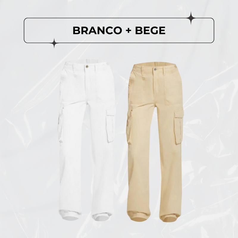 Calça Cargo Ajustável FlexCargo - PAGUE 1 LEVE 2 + BRINDE!