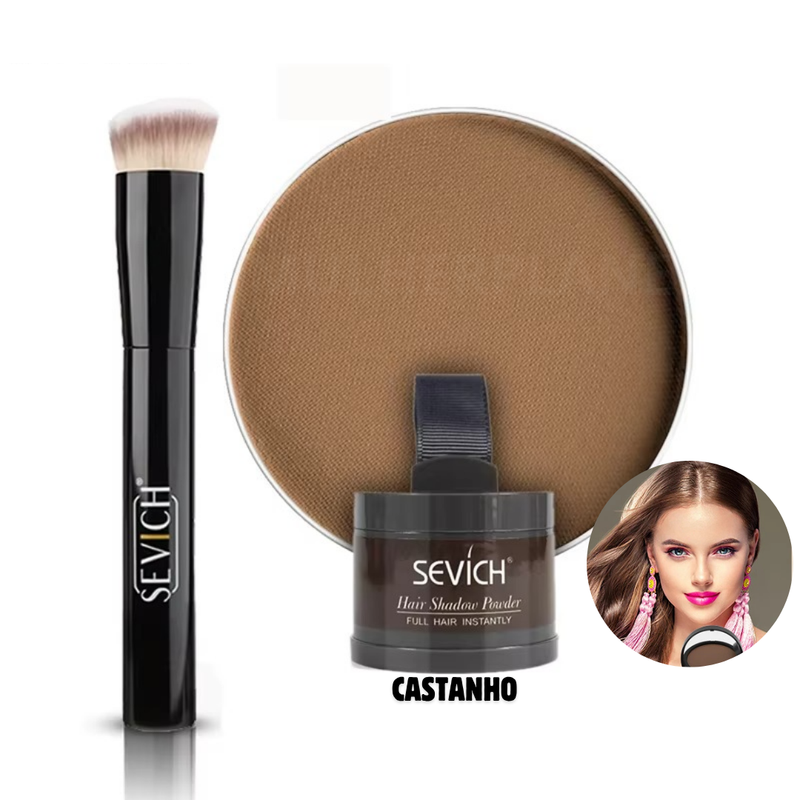 Hair Shadow Powder - Cubra Falhas e Raizes Crescidas + Pincel de retoque rápido