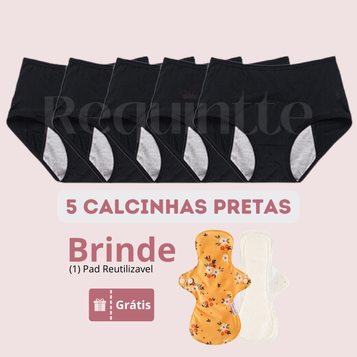 Calcinha Absorvente ABIS Proteção 24h + Brinde!