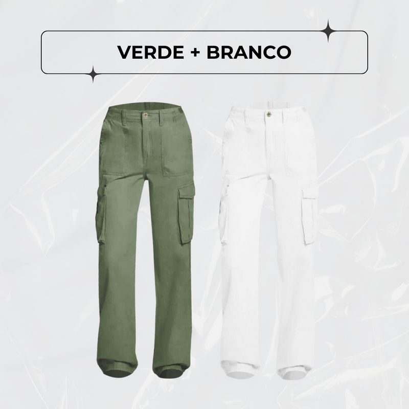 Calça Cargo Ajustável FlexCargo - PAGUE 1 LEVE 2 + BRINDE!