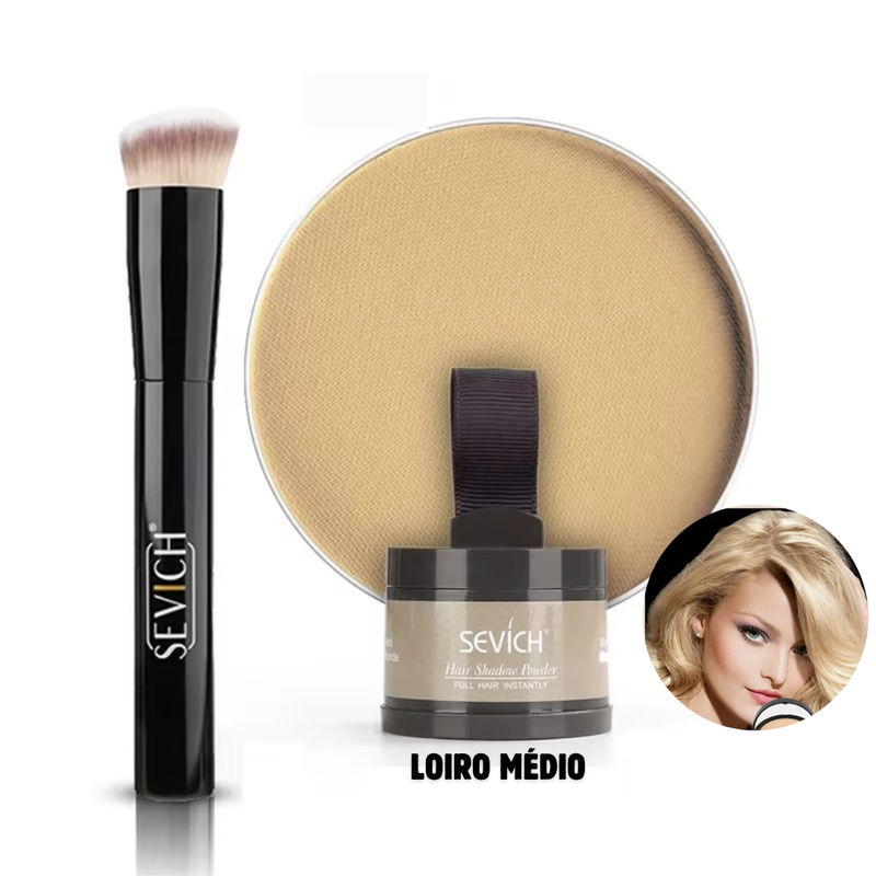 Hair Shadow Powder - Cubra Falhas e Raizes Crescidas + Pincel de retoque rápido