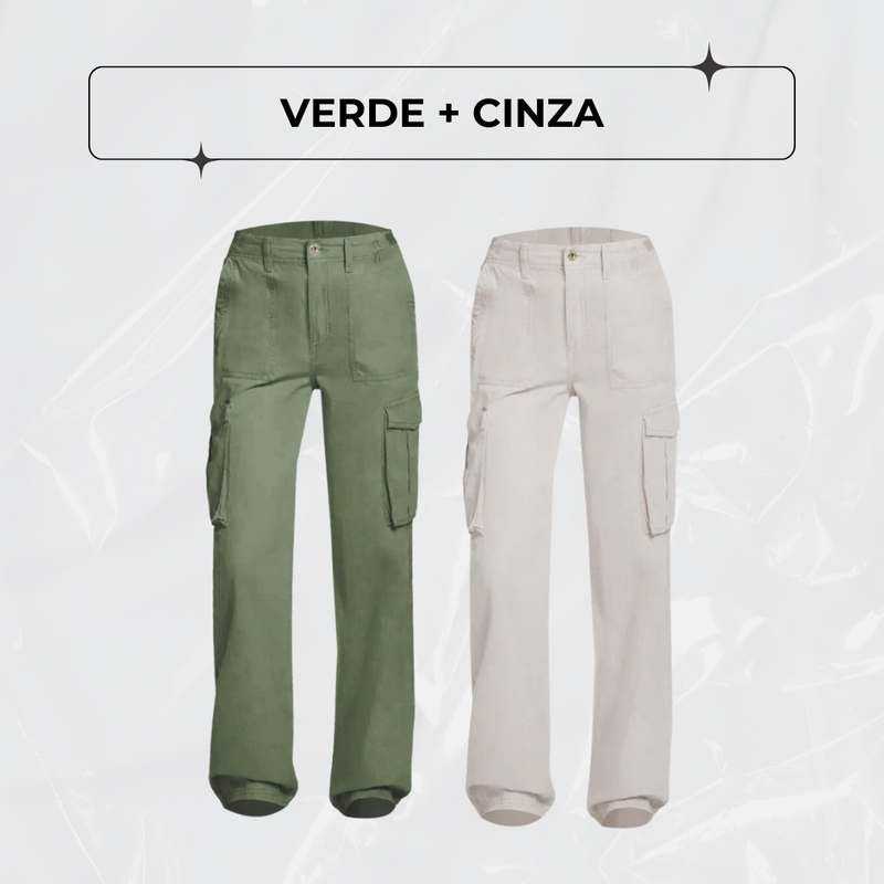 Calça Cargo Ajustável FlexCargo - PAGUE 1 LEVE 2 + BRINDE!