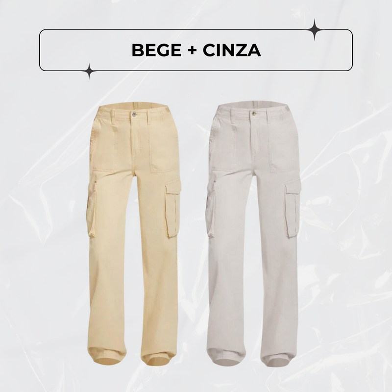 Calça Cargo Ajustável FlexCargo - PAGUE 1 LEVE 2 + BRINDE!