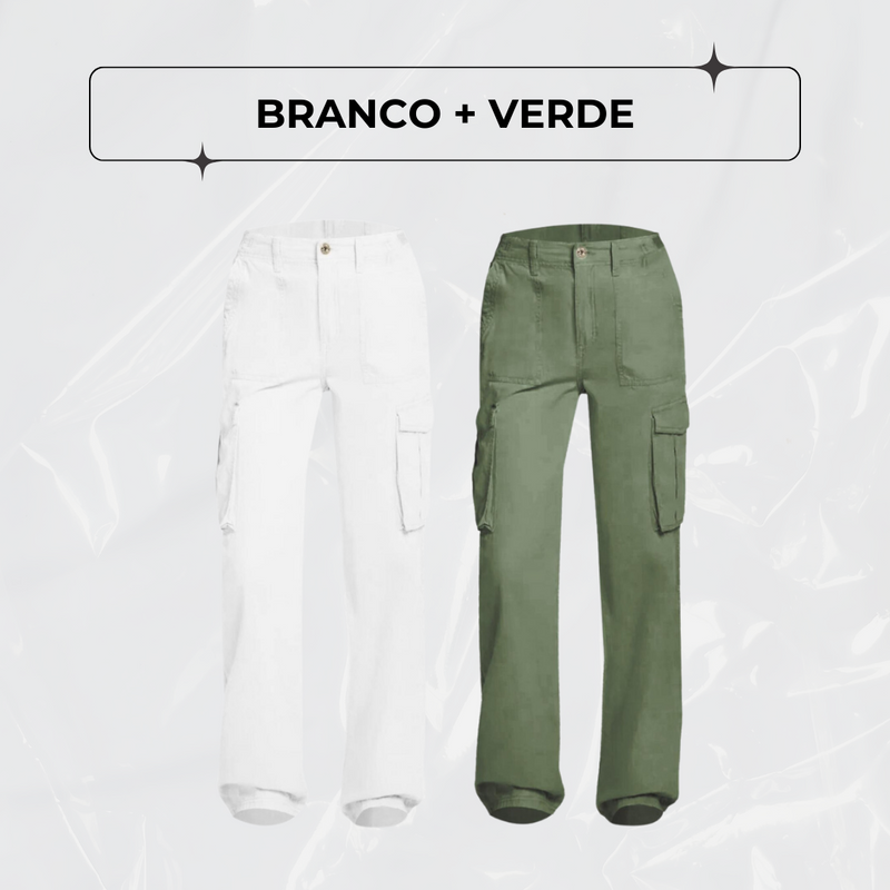 Calça Cargo Ajustável FlexCargo - PAGUE 1 LEVE 2 + BRINDE!