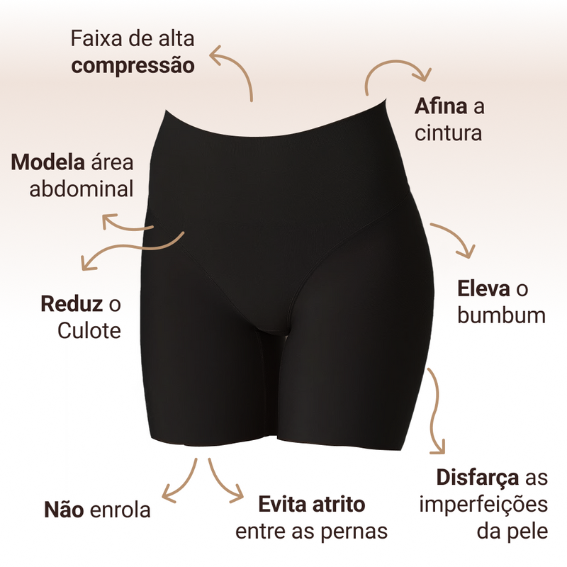 Short Modelador Skin Compression sem costura | PAGUE 1 LEVE 2