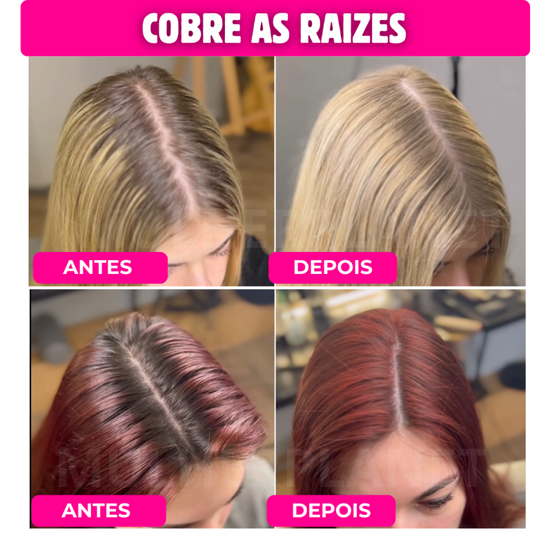 Hair Shadow Powder - Cubra Falhas e Raizes Crescidas + Pincel de retoque rápido