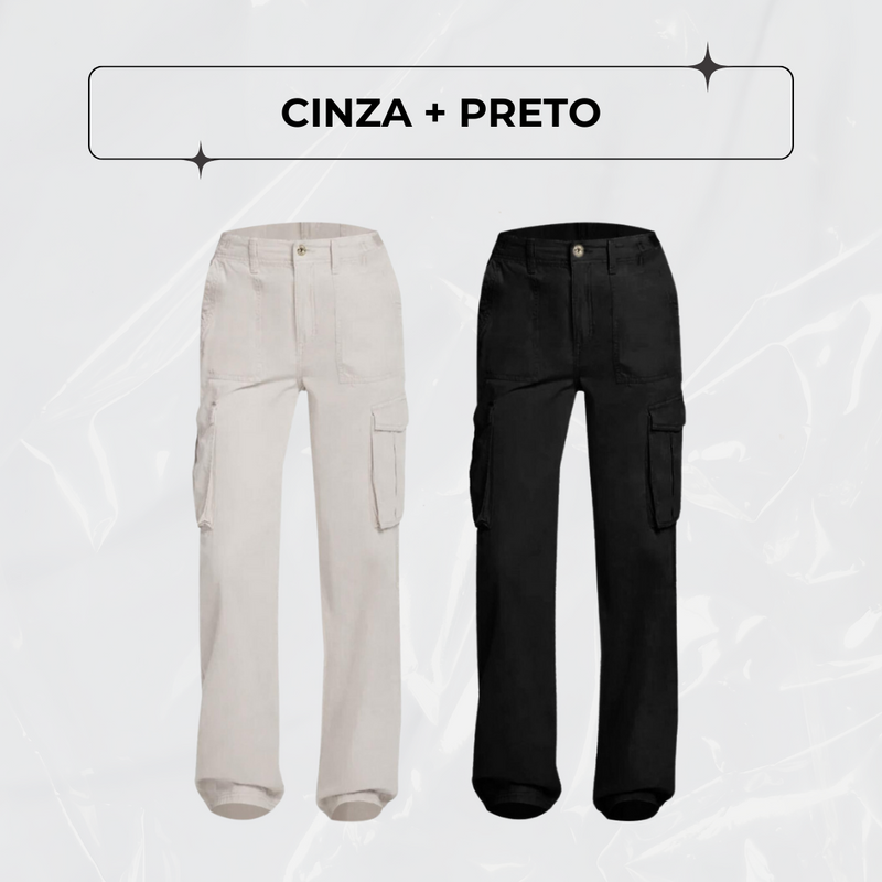 Calça Cargo Ajustável FlexCargo - PAGUE 1 LEVE 2 + BRINDE!