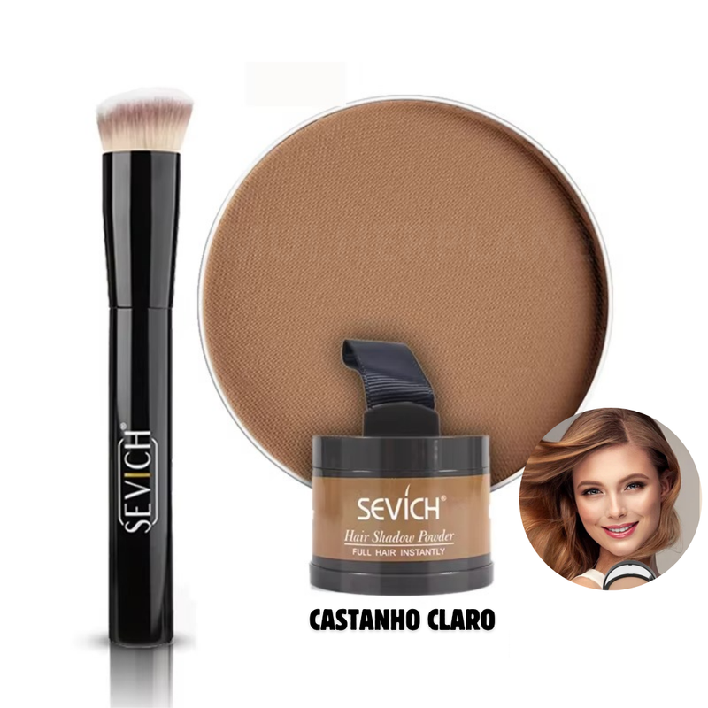 Hair Shadow Powder - Cubra Falhas e Raizes Crescidas + Pincel de retoque rápido