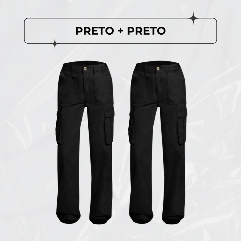 Calça Cargo Ajustável FlexCargo - PAGUE 1 LEVE 2 + BRINDE!