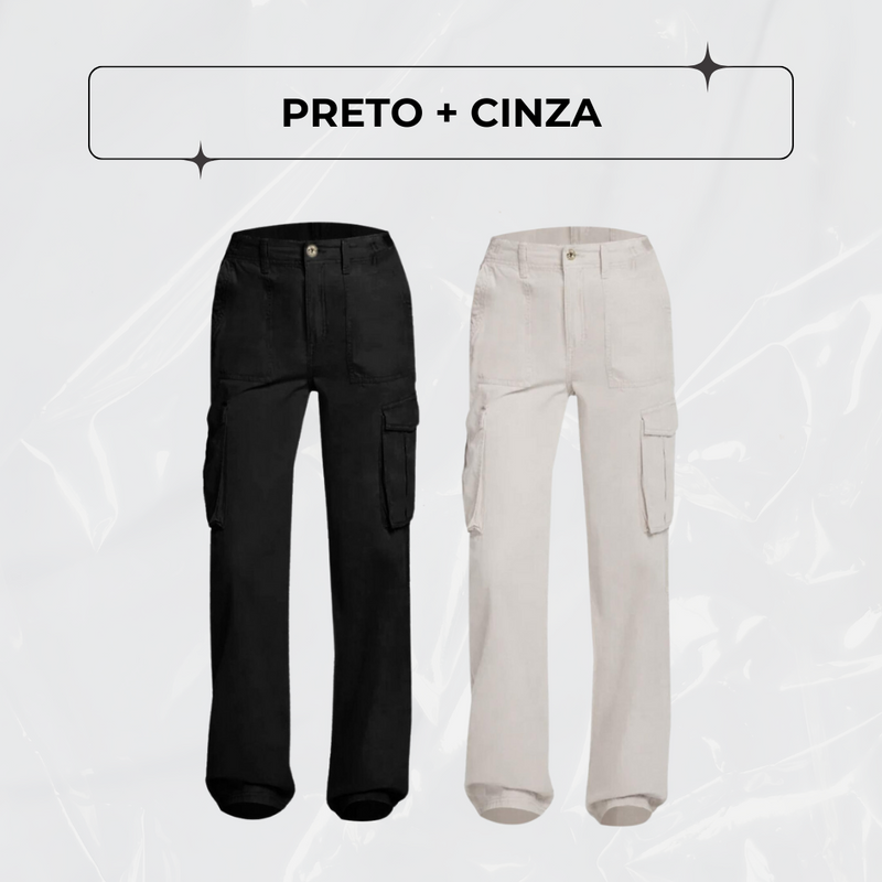 Calça Cargo Ajustável FlexCargo - PAGUE 1 LEVE 2 + BRINDE!